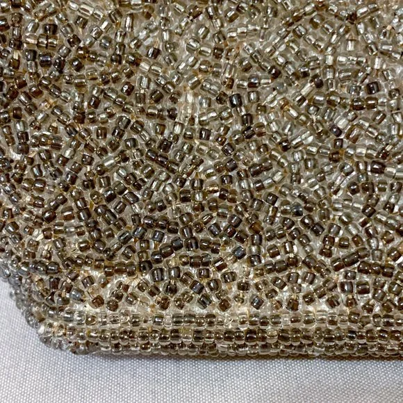 🤩 Vintage 50’s Embroidered French Glass & Steel Cut Beaded Handbag - Picture 10 of 10